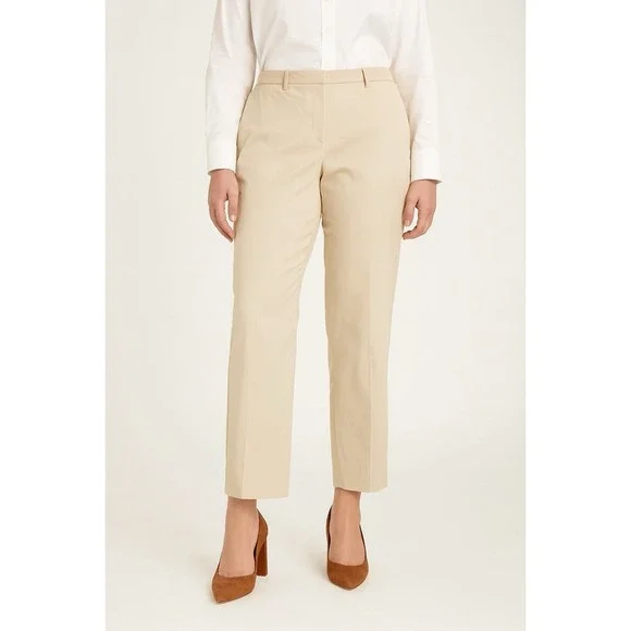 Brooks Brothers Advantage Chino Pants Women's Size 14 Beige 100% Cotton - Picture 2 of 12